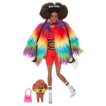 MATTEL POUPEE BARBIE MANTEAU MULTICOLORE 3 MATTEL POUPEE BARBIE MANTEAU MULTICOLORE