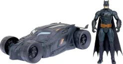 SPIN MASTER PACK BATMOBILE + FIGURINE BATMAN 30 CM