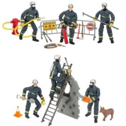 COFFRET ASSORTIMENT FIGURINE OPERATION DE SECOURS POMPIERS