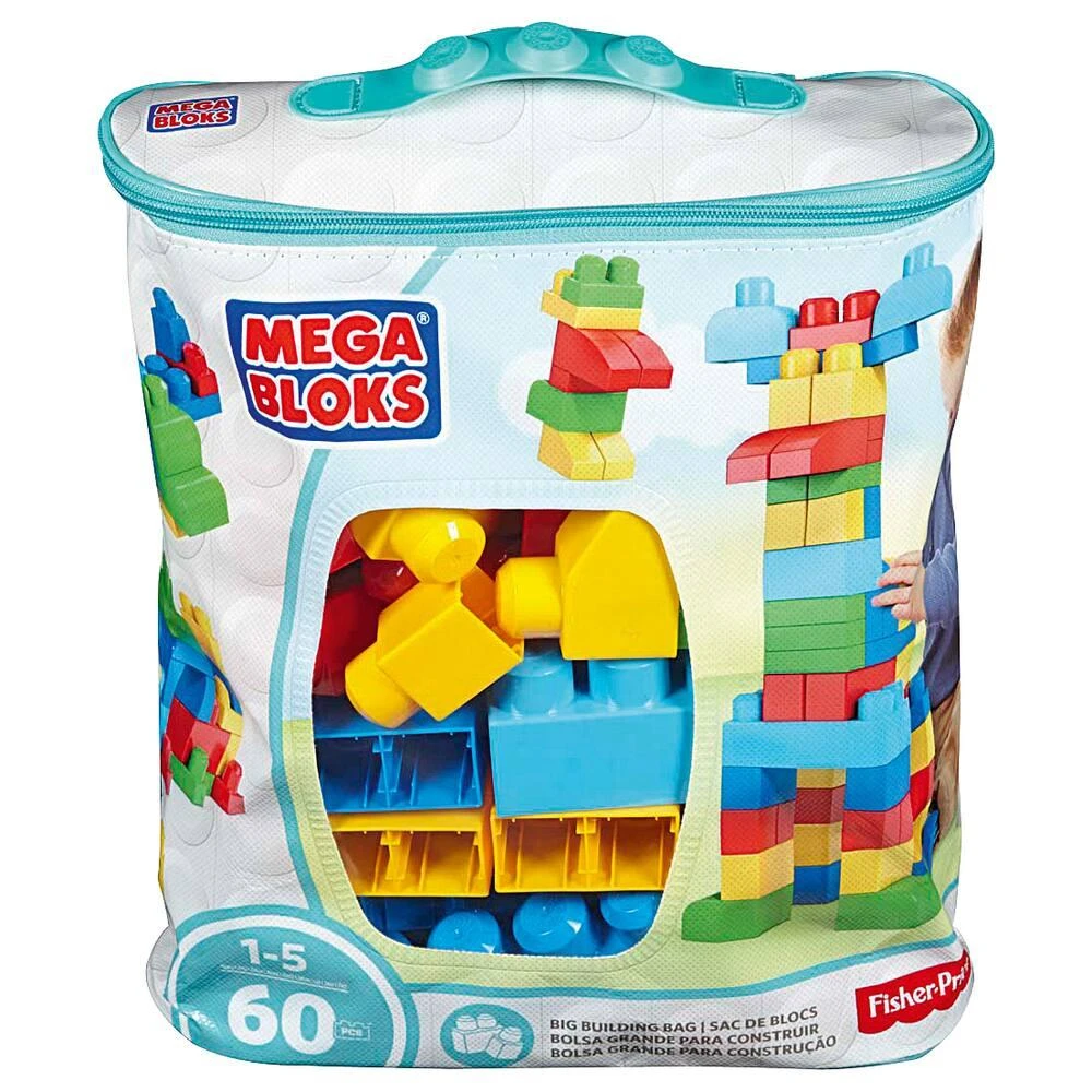 Mega Bloks SAC MEDIUM CLASSIQUE 60 PIECES 3 Mega Bloks SAC MEDIUM CLASSIQUE 60 PIECES