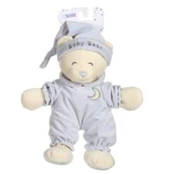 GIPSY PELUCHE OURS BABY BEAR DOUCEUR GRIS - 24 CM