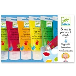 Djeco 6 TUBES DE PEINTURE A DOIGTS