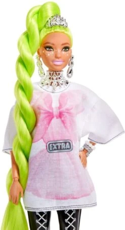 MATTEL POUPEE BARBIE EXTRA NATTE VERT FLUO -Réduits Jouets Magasin 77ca372cb029eb42c35a2dd0ba0eb96e0c7e54d1 41004140 04