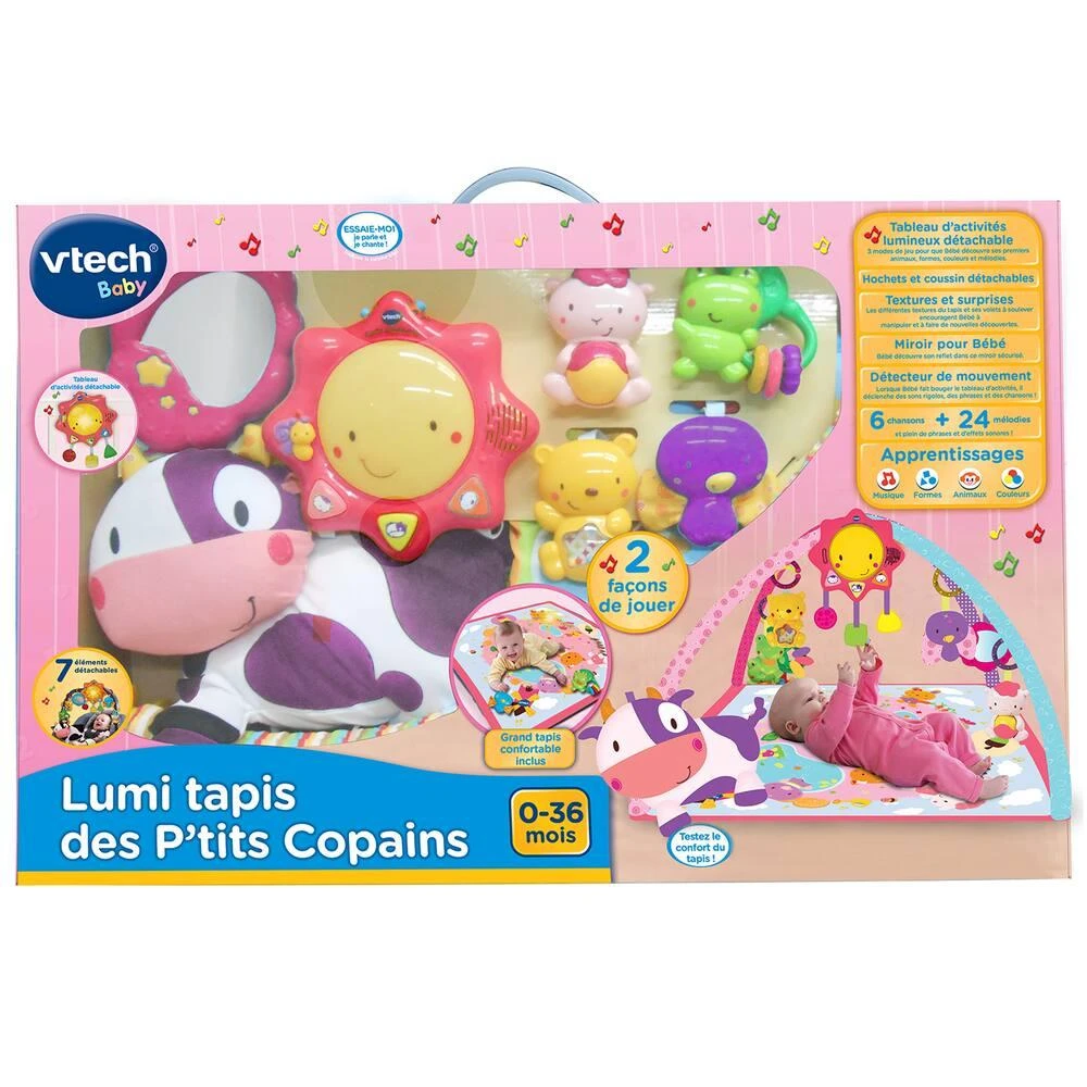 VTECH BABY - LUMI TAPIS DES PETITS COPAINS ROSE 5 VTECH BABY - LUMI TAPIS DES PETITS COPAINS ROSE – Image 3