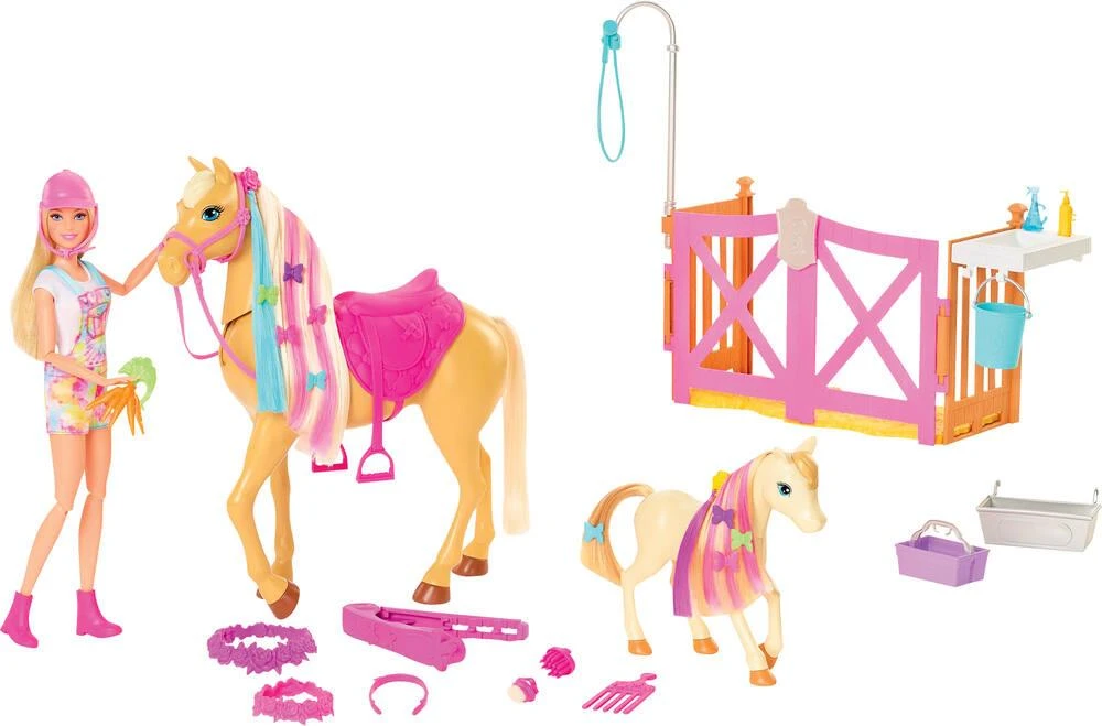 MATTEL POUPEE BARBIE TOILETTAGE DES CHEVAUX 4 MATTEL POUPEE BARBIE TOILETTAGE DES CHEVAUX – Image 2