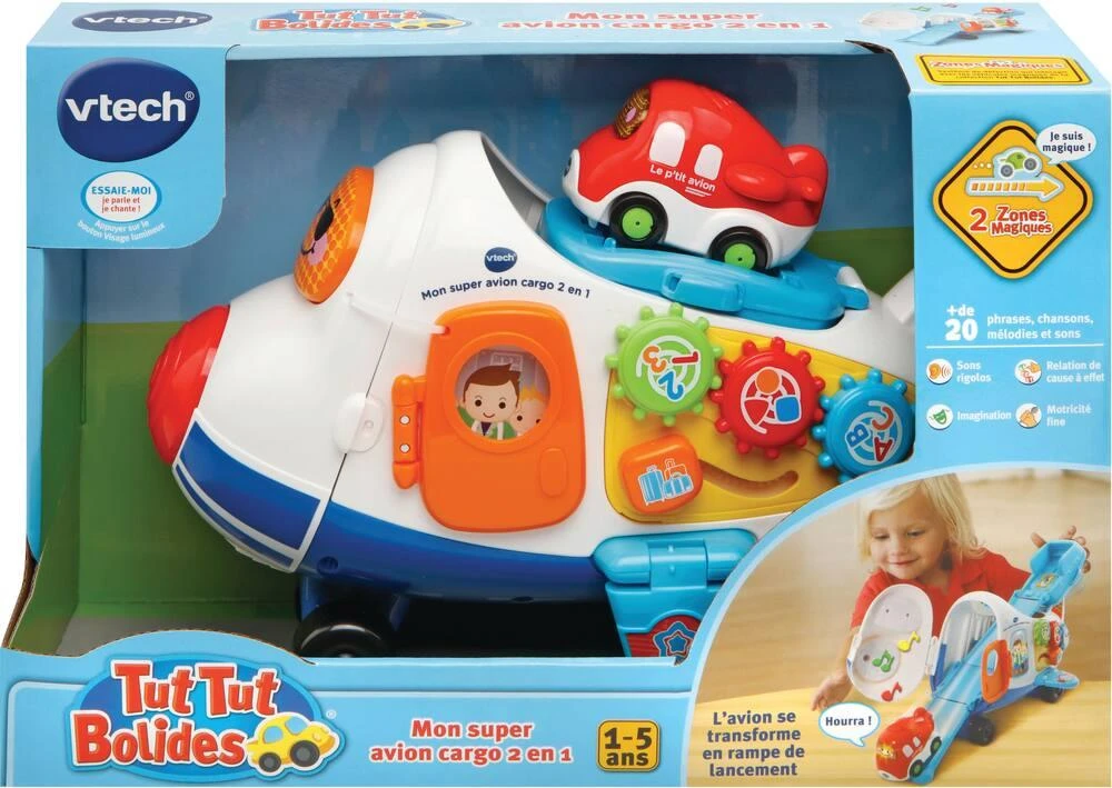 VTech TUT TUT BOLIDES MON SUPER AVION CARGO 2 EN 1 6 VTech TUT TUT BOLIDES MON SUPER AVION CARGO 2 EN 1 – Image 4
