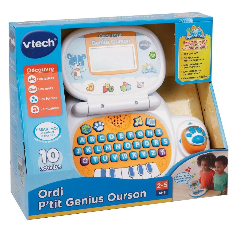 VTech ORDI P'TIT GENIUS OURSON BLEU 6 VTech ORDI P'TIT GENIUS OURSON BLEU – Image 4