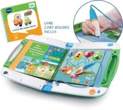 VTech LIVRE MAGIBOOK V2 STARTER PACK VERT + LIVRE CORY BOLIDES VERT