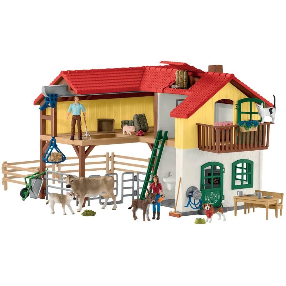 Schleich FERME AVEC ETABLE ET ANIMAUX 3 Schleich FERME AVEC ETABLE ET ANIMAUX