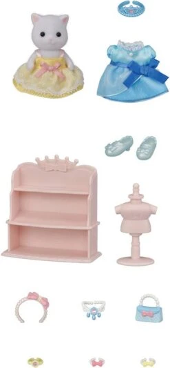 Sylvanian Families FIGURINE - LA FILLE CHAT PERSAN ET SA PANOPLIE DE PRINCESSE - SYLVANIAN PERSONNAGE ET TENUES -Réduits Jouets Magasin c454602f8244e85f6df846497669aebd840482a3 41005081 03