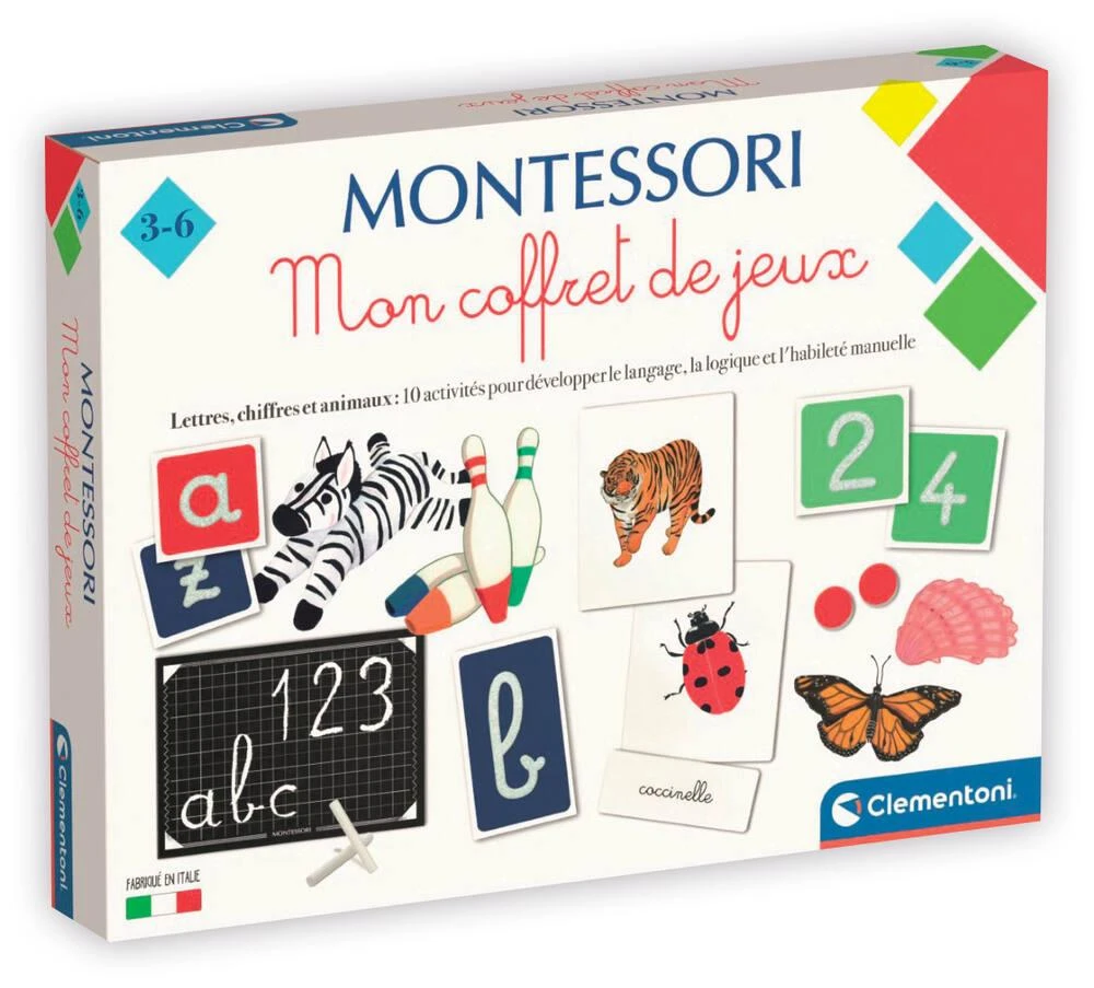 Clementoni MON COFFRET DE JEUX MONTESSORI 3 Clementoni MON COFFRET DE JEUX MONTESSORI