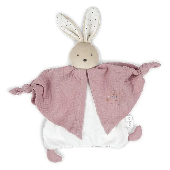 Kaloo PETIT PAS DOUDOU COTON BIO LAPINOU ROSE 20 CM 3 Kaloo PETIT PAS DOUDOU COTON BIO LAPINOU ROSE 20 CM