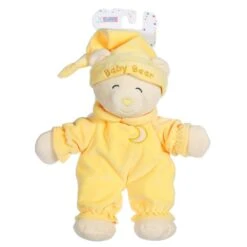 GIPSY PELUCHE OURS BABY BEAR DOUCEUR JAUNE PÂLE - 24 CM