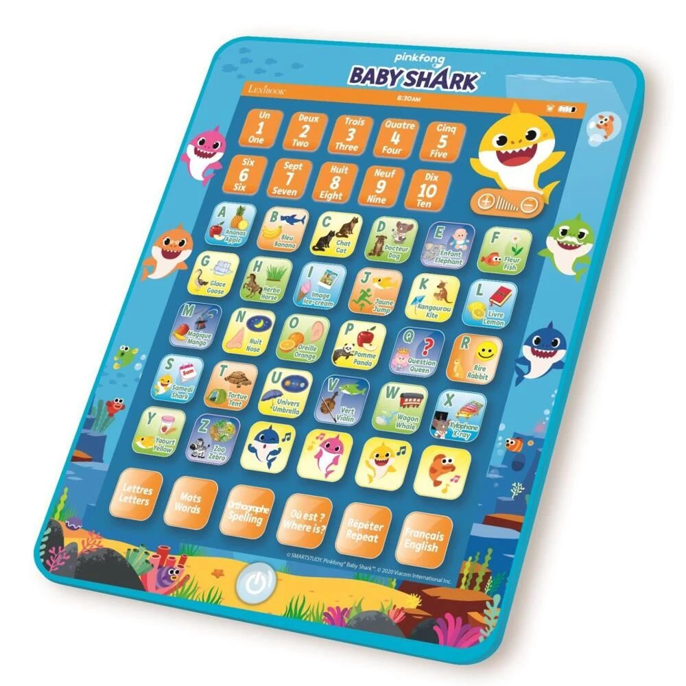 LEXIBOOK ABECEDAIRE EDUCATIF BILINGUE BABY SHARK EN FORME DE TABLETTE 6 LEXIBOOK ABECEDAIRE EDUCATIF BILINGUE BABY SHARK EN FORME DE TABLETTE – Image 4