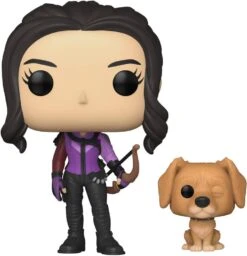 FUNKO POP BOBBLE - FIGURINE KATE BISHOP AVEC LUCKY LE CHIEN - HAWKEYE
