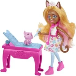 MATTEL ENCHANTIMALS - POUPEE ET COFFRET BETES CITADINES CABINET DU DOCTEUR CHAT -Réduits Jouets Magasin e8c2d7515163f87968645e87c0bf74fc05711c18 41107671 04
