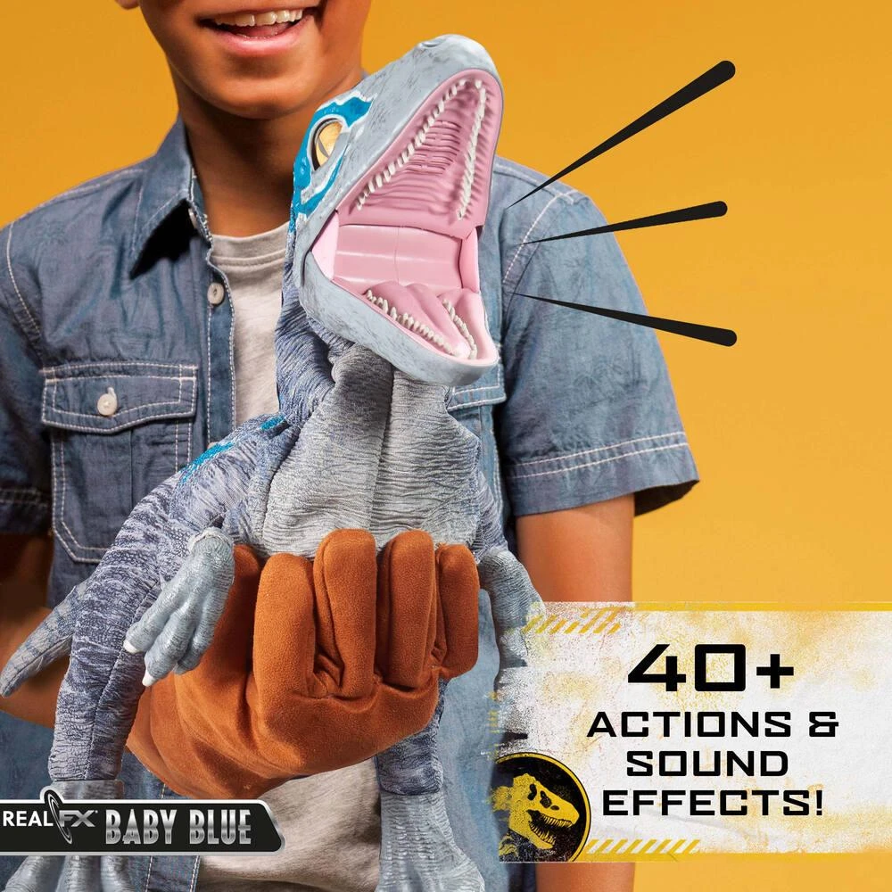 JURASSIC WORLD- REAL FX BABY BLUE DINOSAURE 4 JURASSIC WORLD- REAL FX BABY BLUE DINOSAURE – Image 2