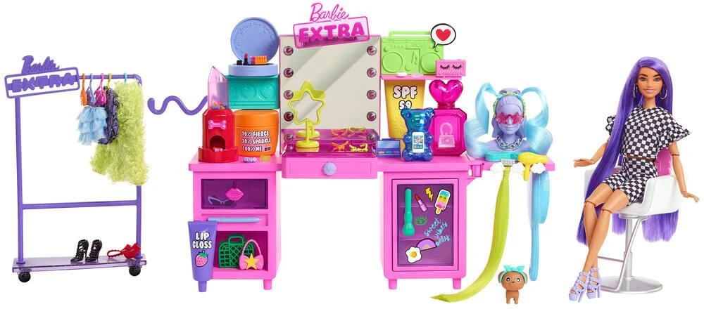 MATTEL COFFRET POUPEE BARBIE EXTRA STUDIO DE MODE - BARBIE 3 MATTEL COFFRET POUPEE BARBIE EXTRA STUDIO DE MODE - BARBIE